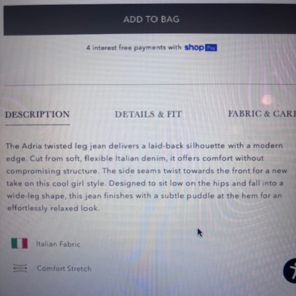 AG current style blue jeans - Picture 3 of 6